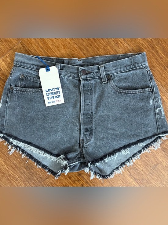 Levi's Pants - Levi's 501 Authorized Vintage Shorts Women's Grayish Black Denim Cutoffs 33W